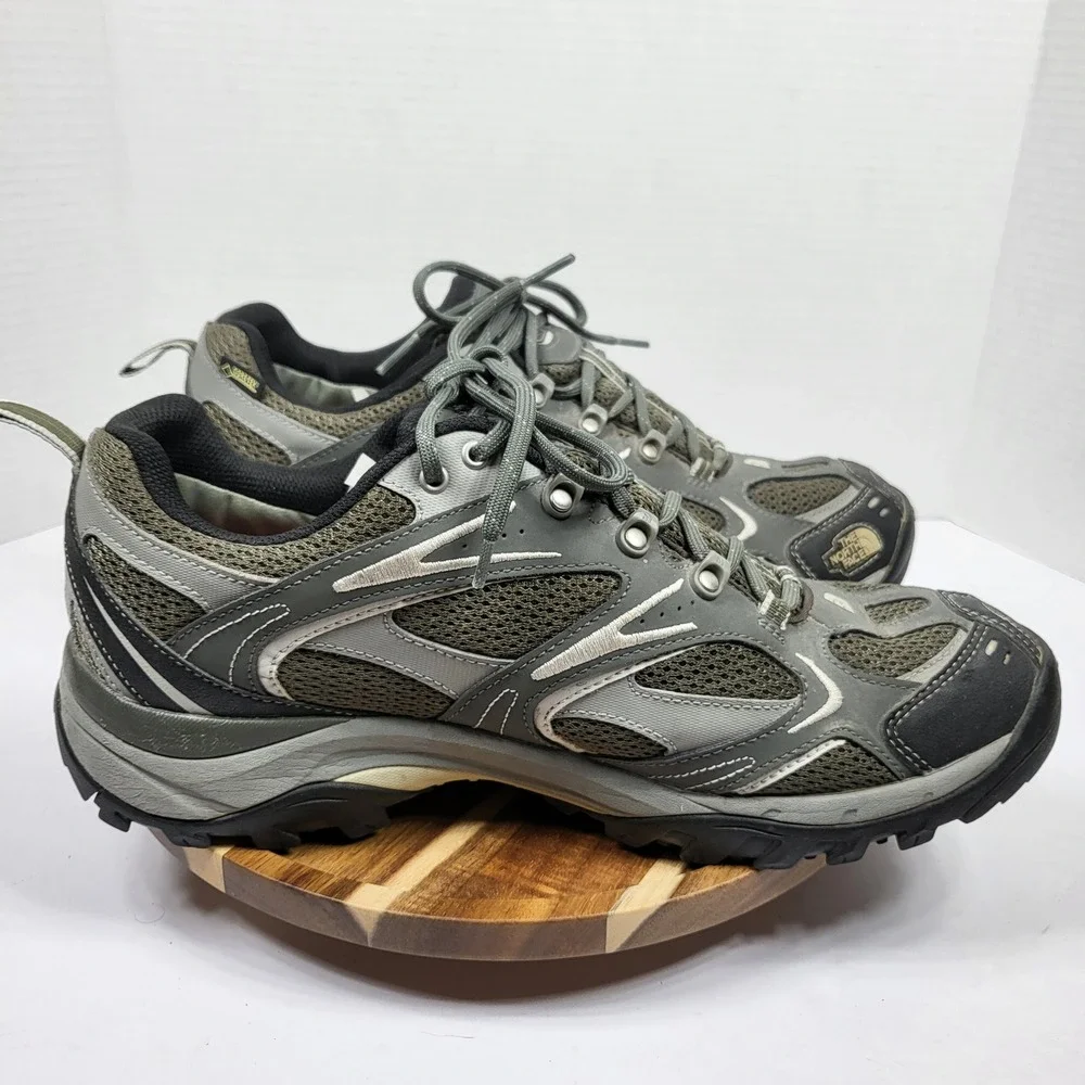 The North Face Hiking Shoes Mens 12 Grey Excellent Gore-Tex Vibram Hedgehog